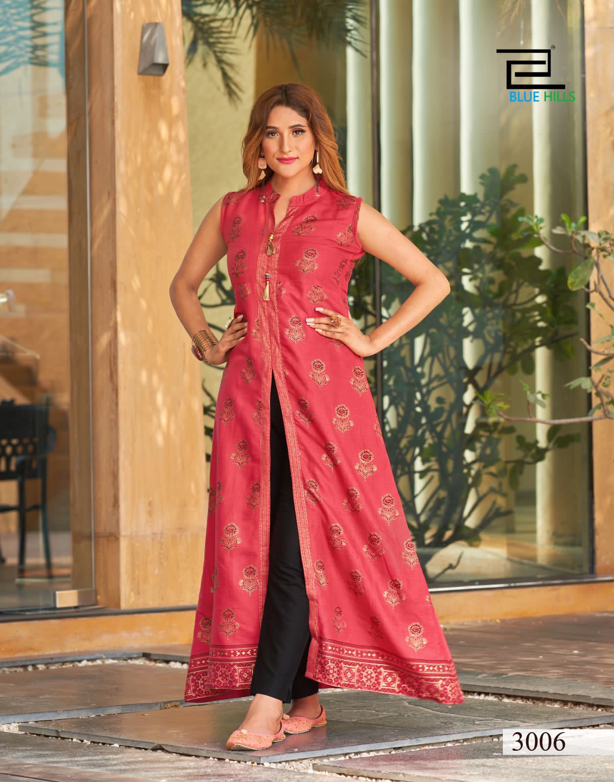 Nitya NX Fancy Designer Stylish Function Wear Long Center Slit Kurti Collection